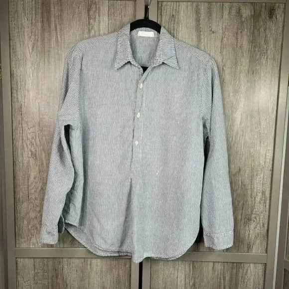 CP Shades Top Small Tunic Popover Striped Long Sleeves Sz S - Picture 1 of 11